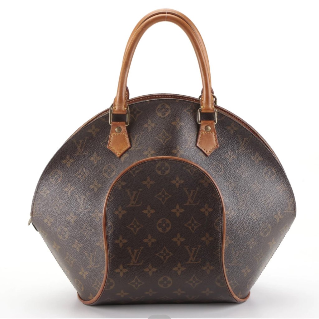 Louis Vuitton Ellipse Pm Handbag In Monogram Canvas And Vachetta Leather